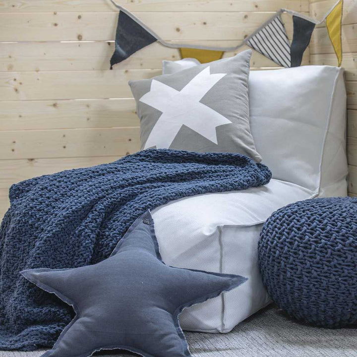 Kombiset Stelzenhaus silber-blau