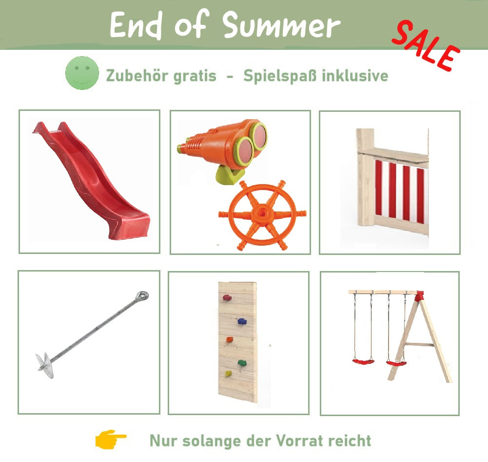 Stelzenhaus Tobi Spielwelt Edition rot-grün - solange der Vorrat reicht