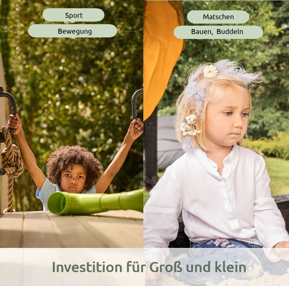 Spielturm Alex Lärche - Kompakt 230- natürlich Lärchenholz