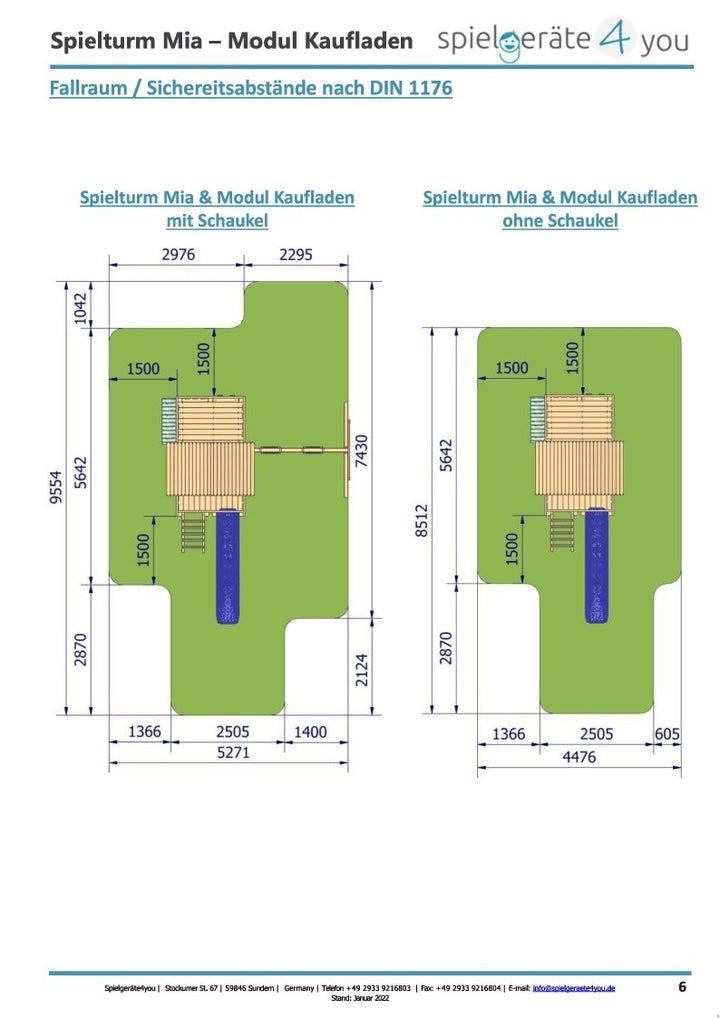Spielturm Mia - Spielwelt- Lärche