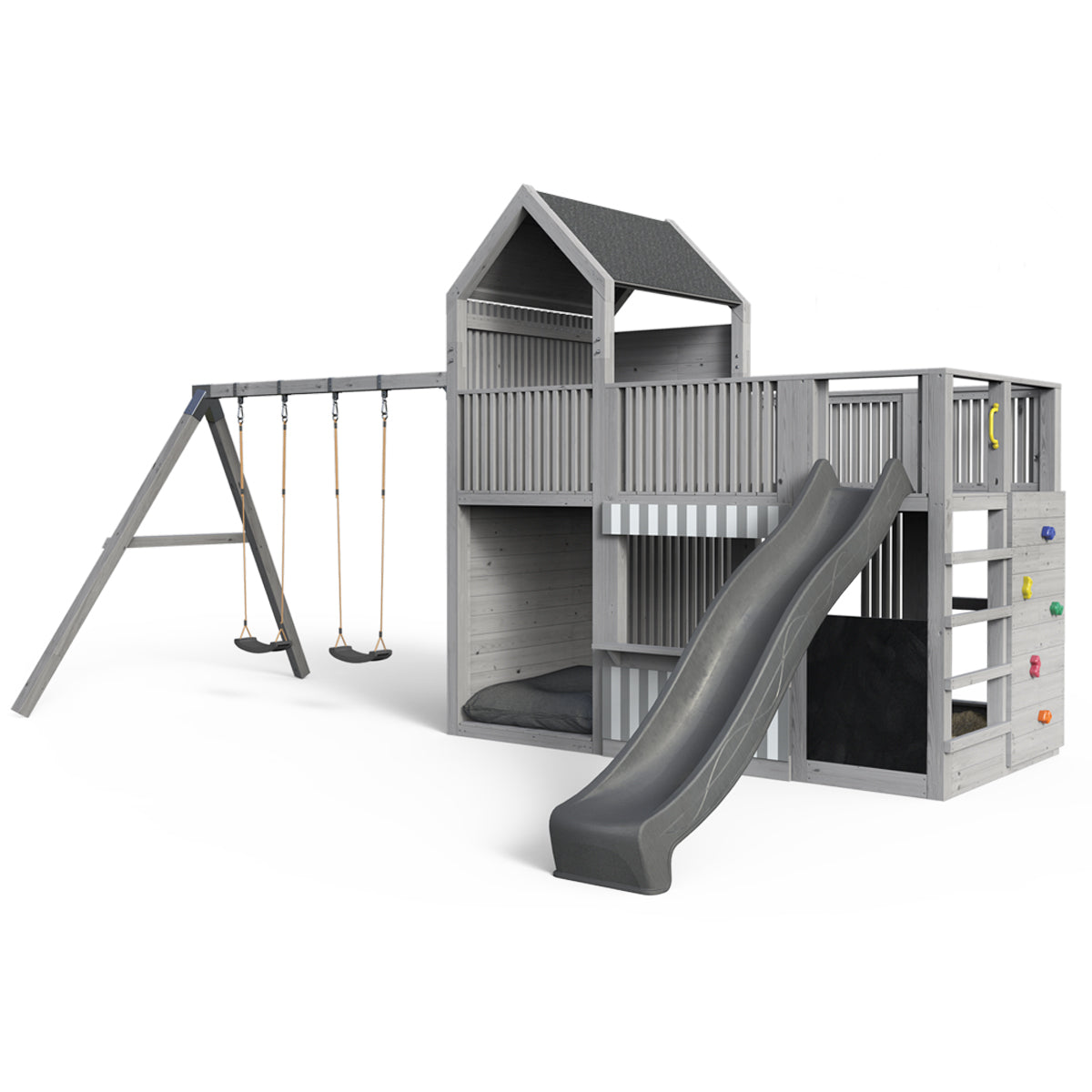 Spielturm Anton - Premium - Swing – 377 - Fichte