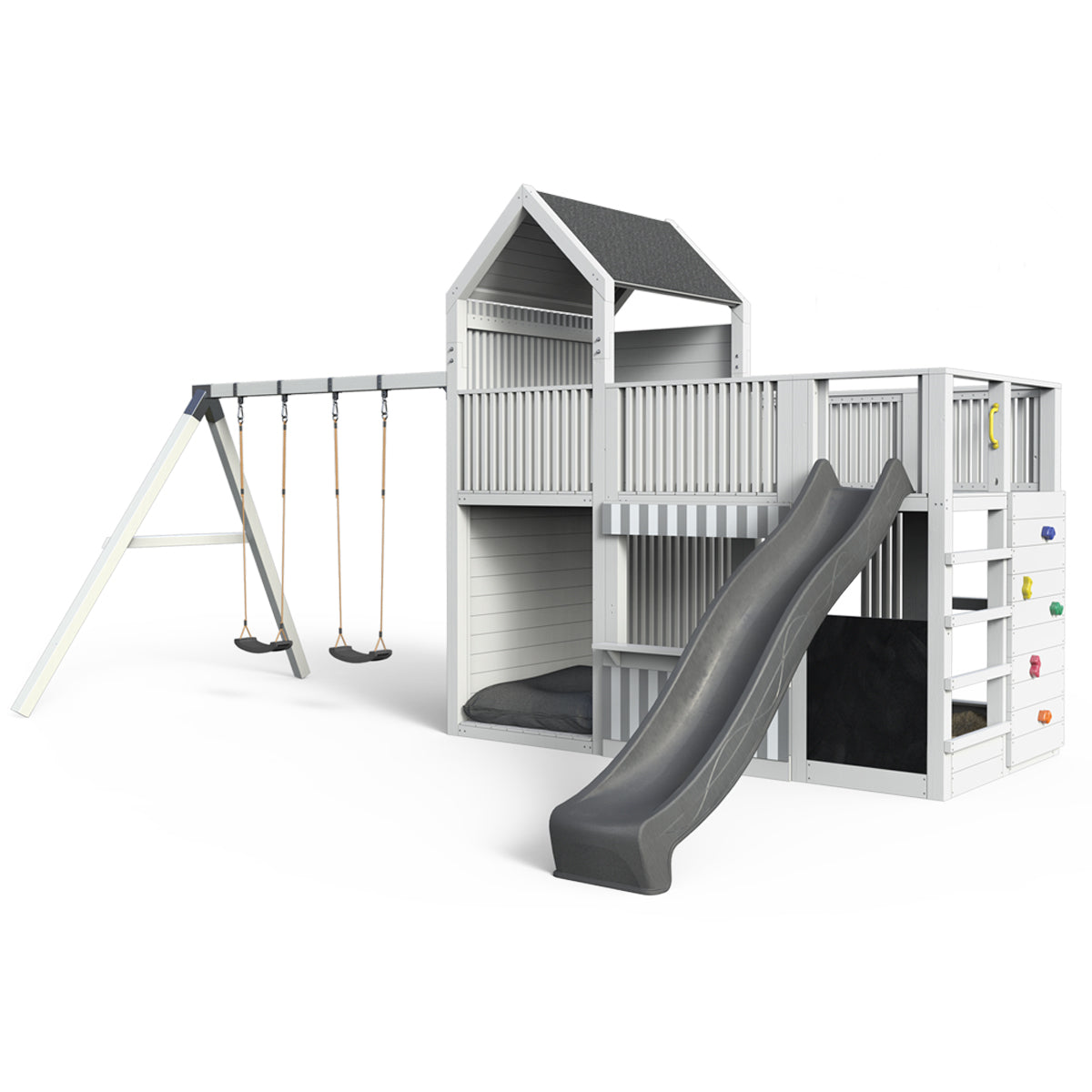 Spielturm Anton - Premium - Swing – Fichte -  377