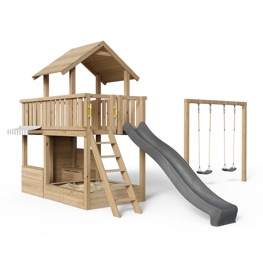 Spielturm Mia - Spielwelt- natürlich Lärchenholz