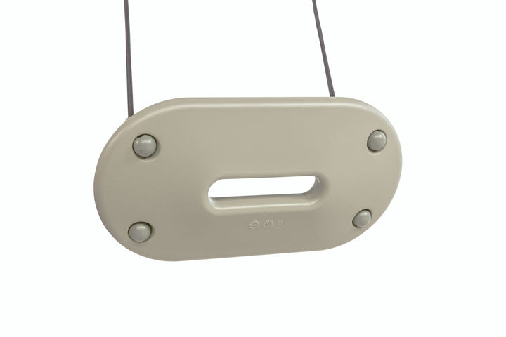 Schaukelsitz ergonomisch XXL - schwarzes geflochtenes Seil - Hellgrün/Grün