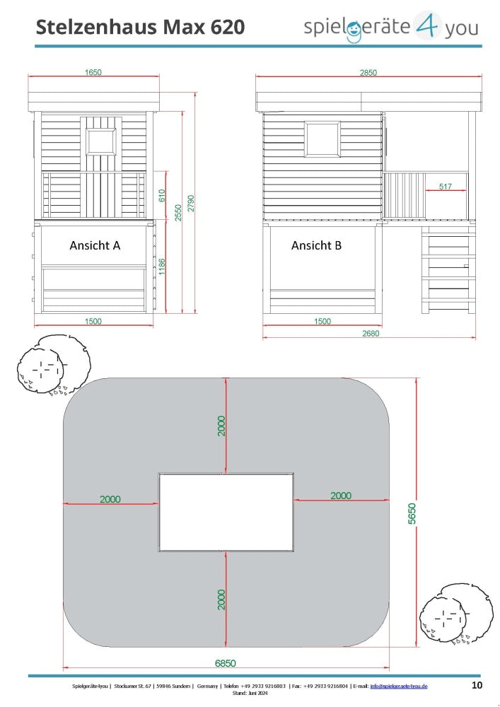 Stelzenhaus Max Premium 620