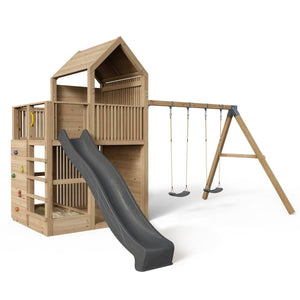 Spielturm Anton - Kompakt - Swing - Lärche - 370