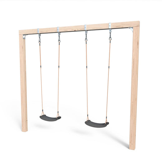 Freistehende Kantholzschaukel 626 natürlich Lärche