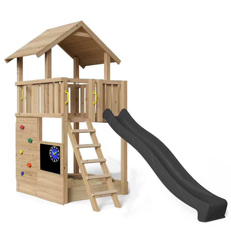 Spielturm Mia – Kompakt – 259 - natürlich Lärchenholz