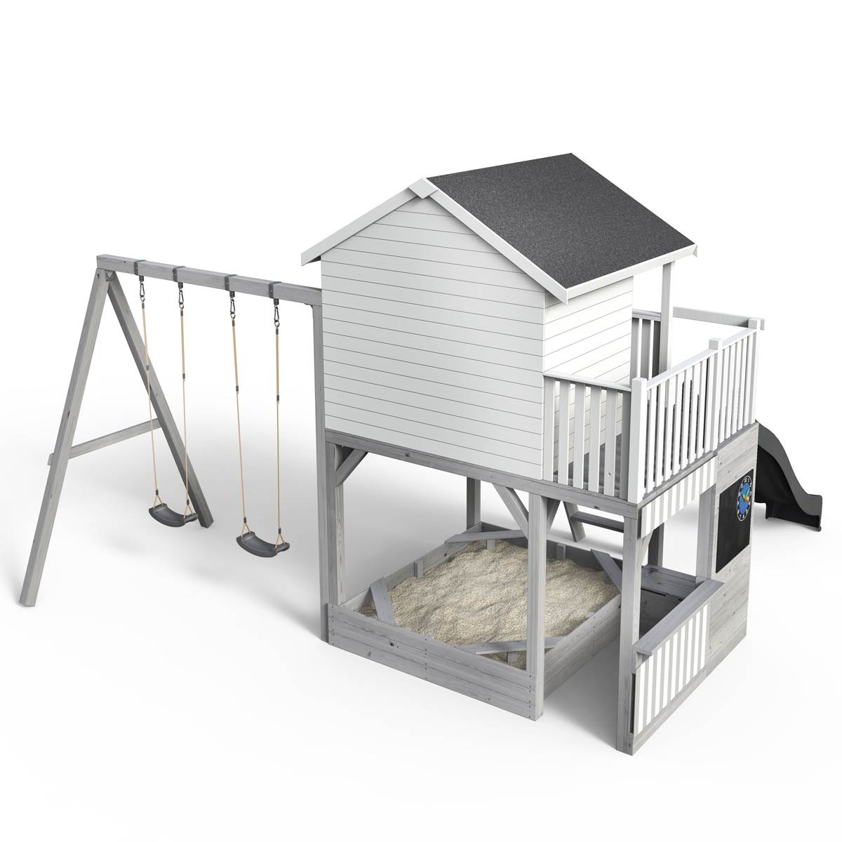 Edition - Stelzenhaus Tobi Spielwelt - 812 - Mit Kaufladen, Schaukel, Rutsche