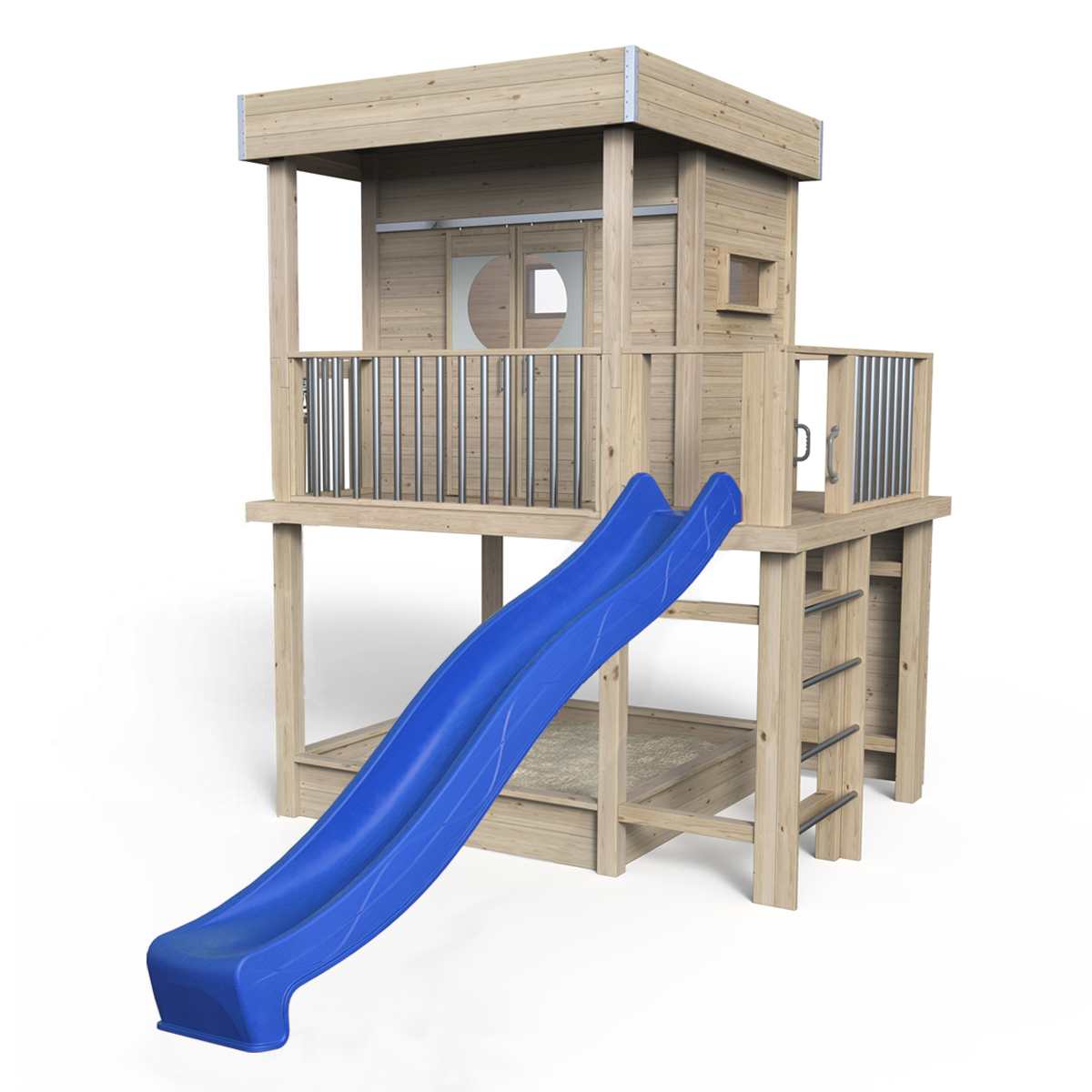 Stelzenhaus Karl - Premium 650, Rutsche, Kletterwand, Sandkasten